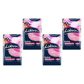 Libra Extra Super Pads with Wings 12 Pack x 6 Bundle of 4