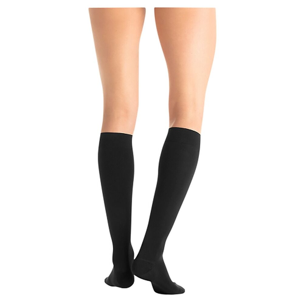 JOBST UltraSheer 15-20 mmHg Compression Stockings Knee High Black Large