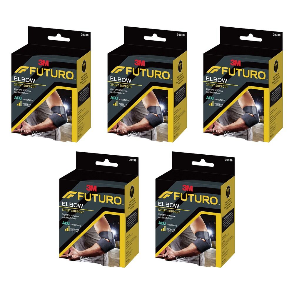 Futuro Sport Elbow Support Adjustable Pack of 5