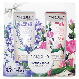 Yardley Hand Cream Gift Set 2 x 50ml Lavender and Rose Vegan Friendly Skincare