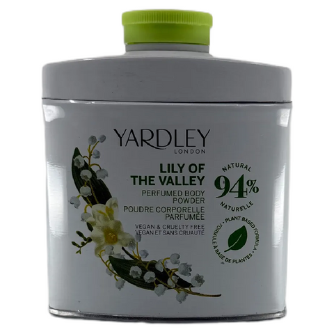 Yardley Lily of the Valley Body Powder 50g Vegan Plant Based Skin Care