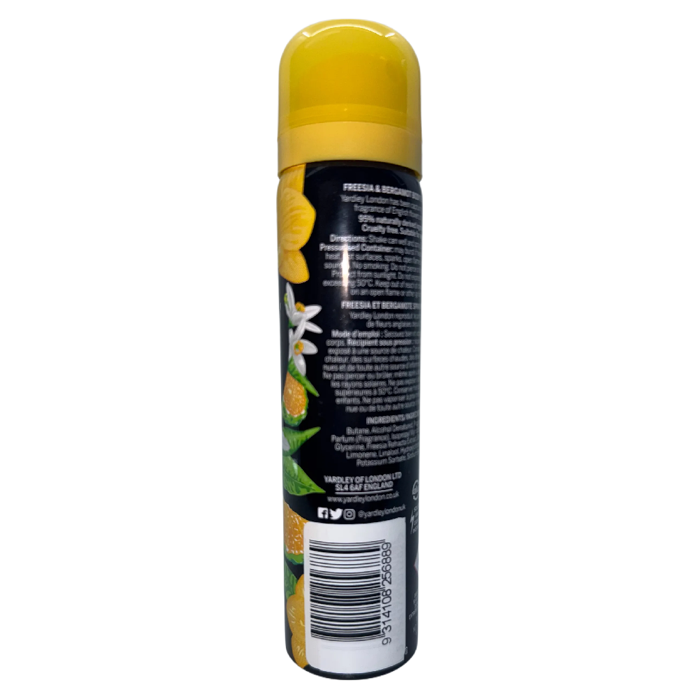 Yardley Freesia and Bergamot Fragrance Women Perfumed Body Spray 75ml