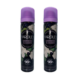 Yardley London Gardenia Cassis Perfumed Body Spray 2 x 75ml for Women