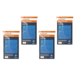 Bodichek Hot/Cold Pack Reusable Clear Gel Small 13cm x 22cm Bundle of 4
