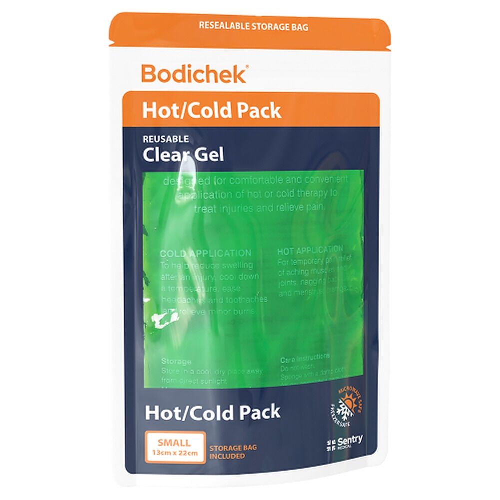 Bodichek Hot/Cold Pack Reusable Clear Gel Small 13cm x 22cm