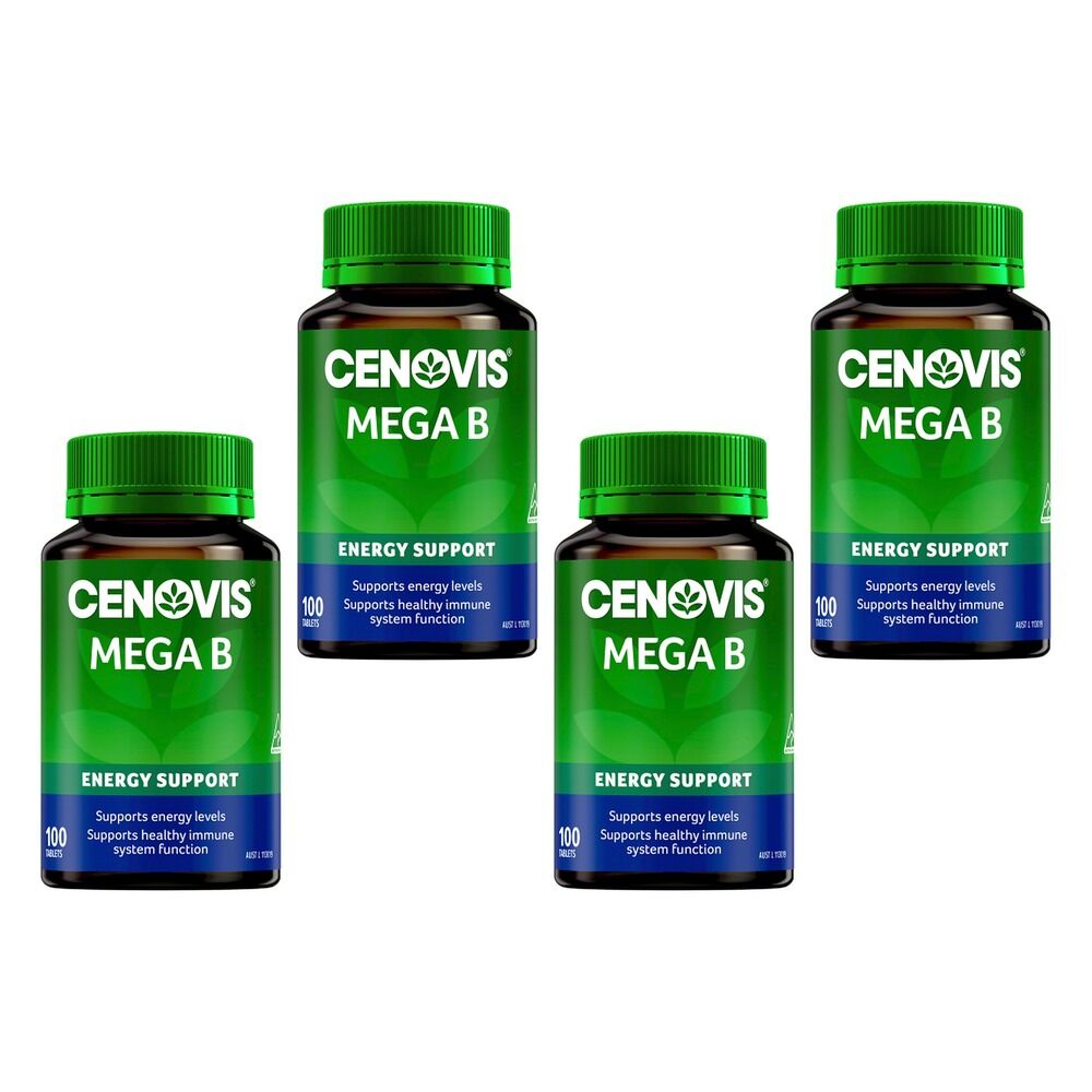 Cenovis Mega B 100 Tablets x 3 Bundle of 4