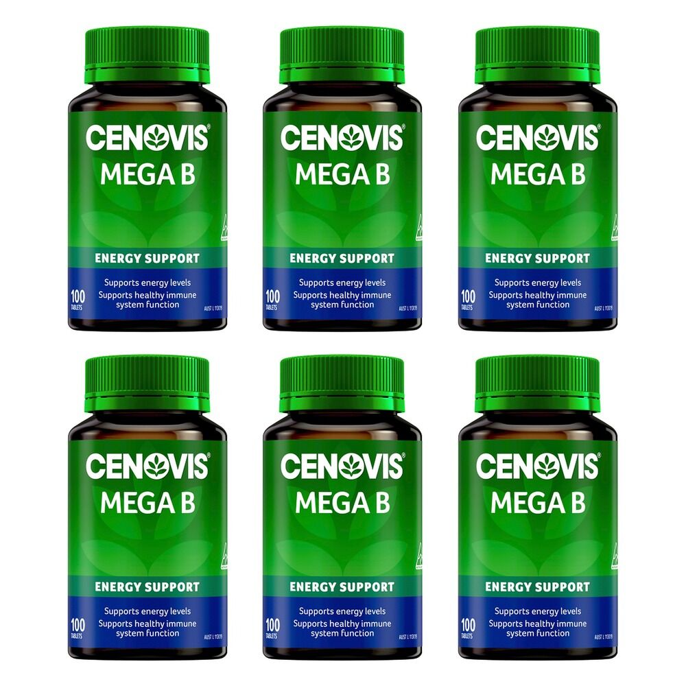Cenovis Mega B 100 Tablets x 3 Bundle of 6