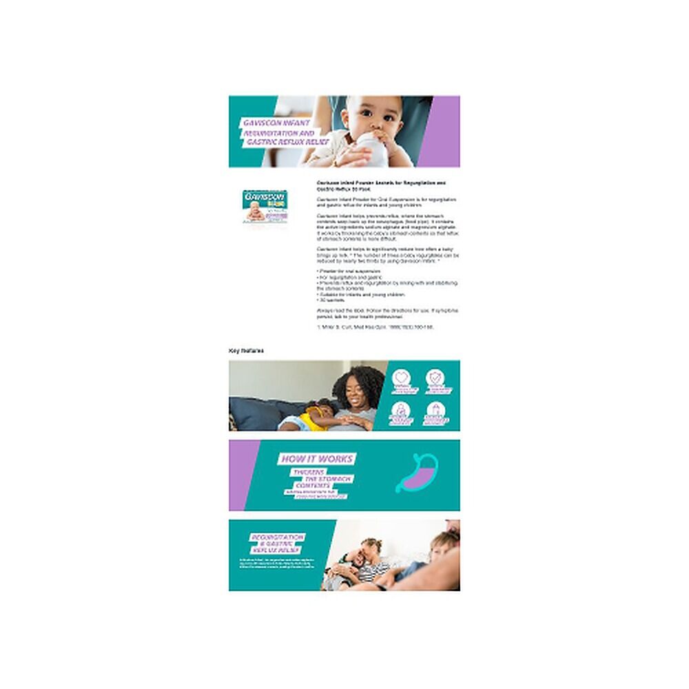 Gaviscon Infant Regurgitation & Gastric Reflux 30 Sachets