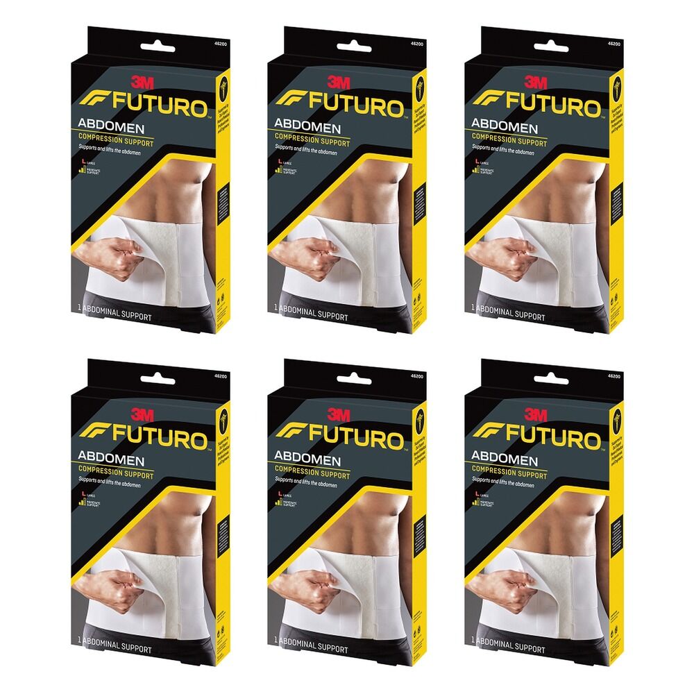 Futuro Abdomen Compression Support Large Pack of 6