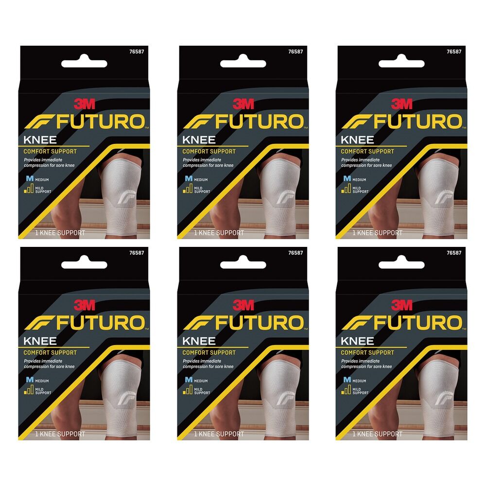 Futuro Comfort Knee Support Medium Pack of 6