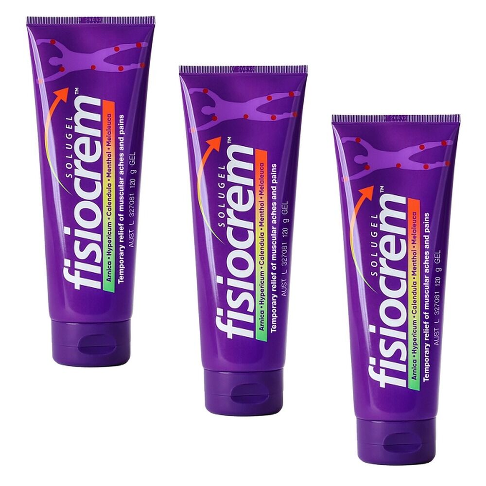 Fisiocrem Solugel, 120g Pack of 3