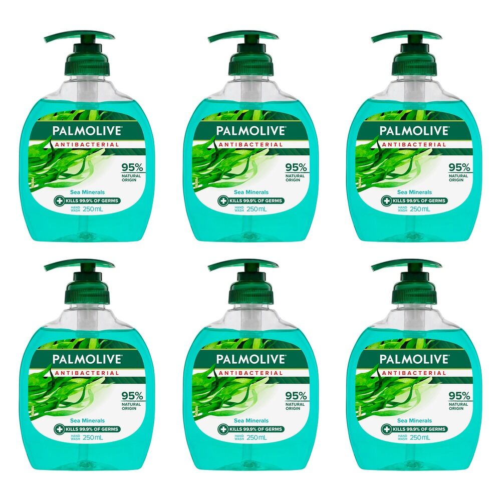 Palmolive Antibacterial Sea Minerals Hand Wash 250mL Pack of 6