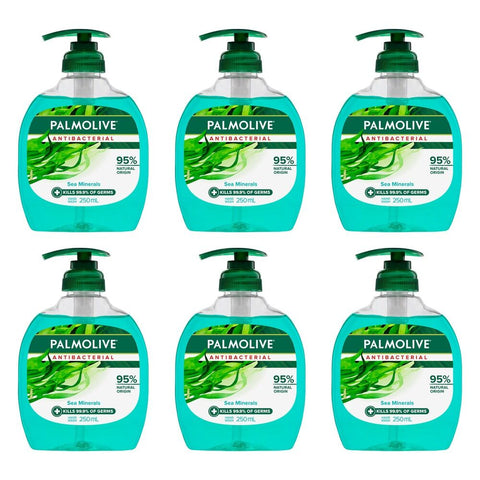 Palmolive Antibacterial Sea Minerals Hand Wash 250mL Pack of 6