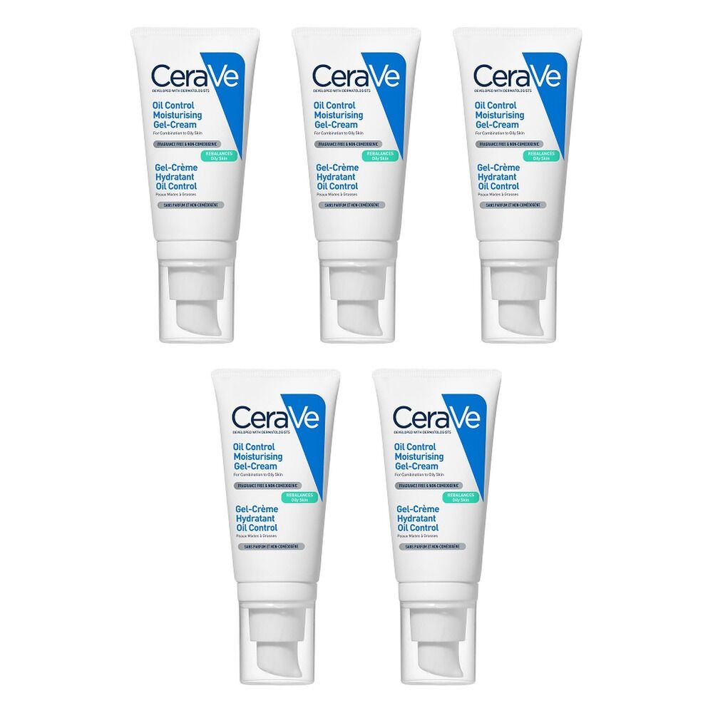 CeraVe Oil Control Moisturising Gel-Cream 52mL Pack of 5