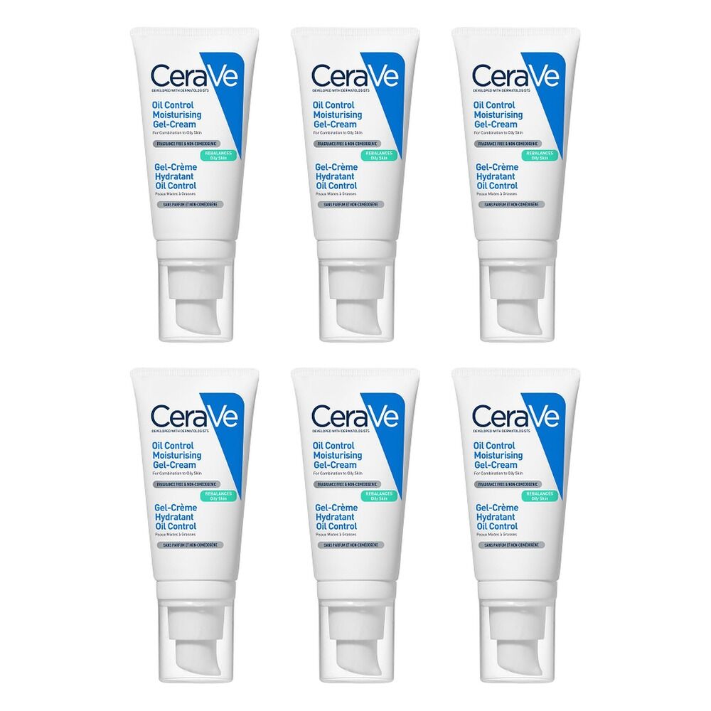 CeraVe Oil Control Moisturising Gel-Cream 52mL Pack of 6