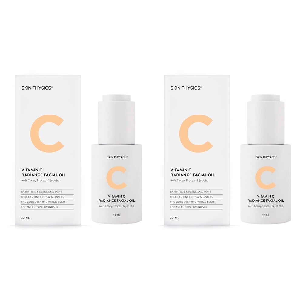 Skin Physics Vitamin C Radiance Facial Oil 30mL Pack of 2