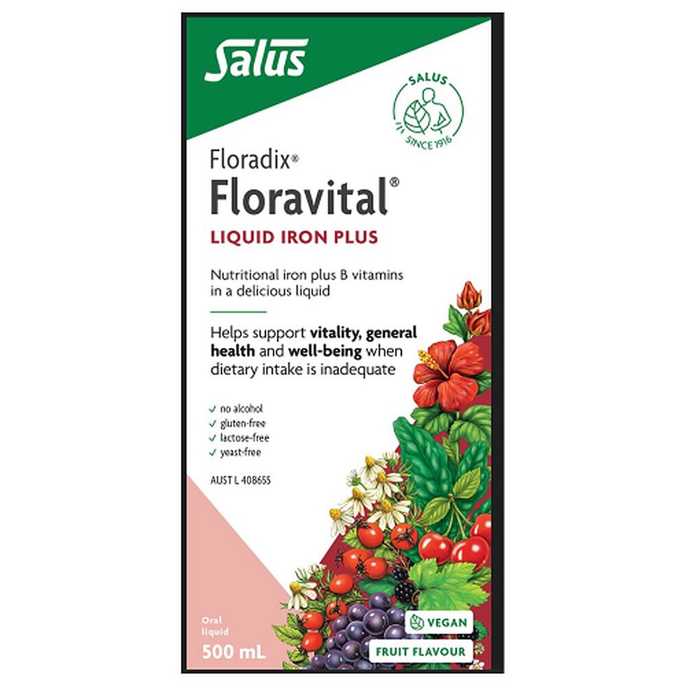 Floradix Floravital Liquid Iron Plus 500mL