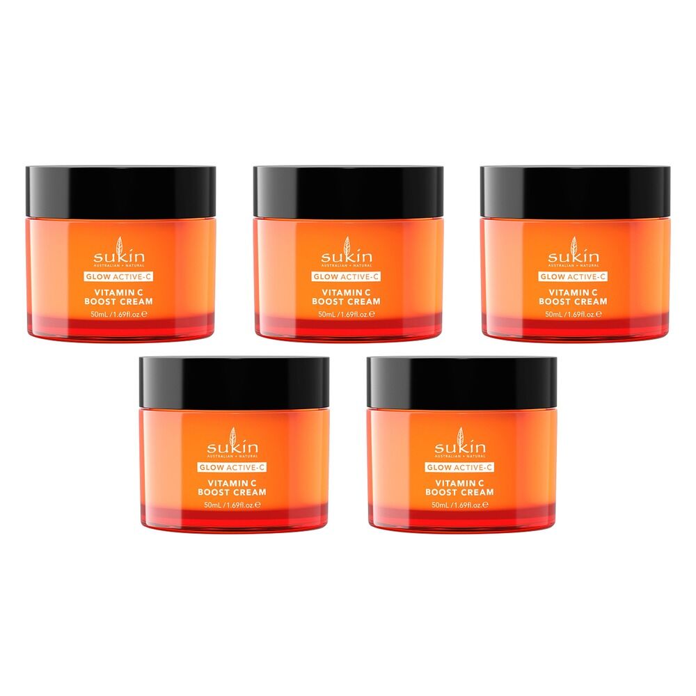 Sukin Glow Active-C Vitamin C Boost Cream 50mL Pack of 5