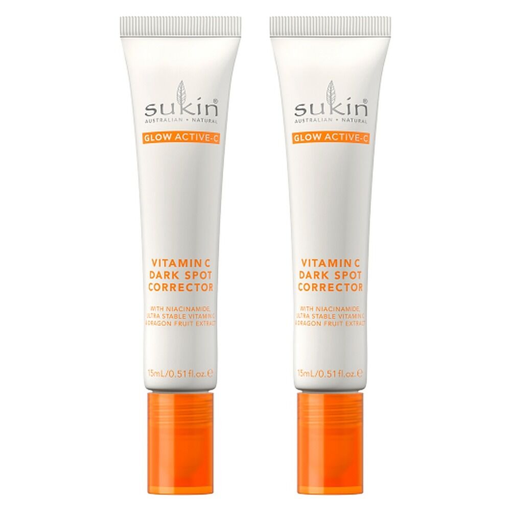 Sukin Glow Active-C Vitamin C Dark Spot Corrector 15mL Pack of 2
