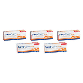 Travacalm Ginger Travel Sickness Tablets 30 Pack Bundle of 5