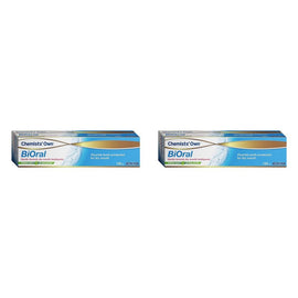 Chemists' Own BiOral Dry Mouth Relief Fluoride Toothpaste Fresh Mint Pack of 2