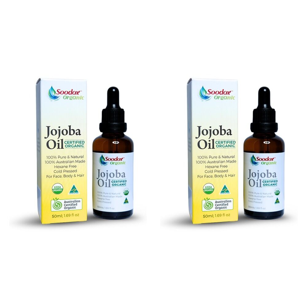 Soodox Organic Jojoba Oil 50mL Pack of 2