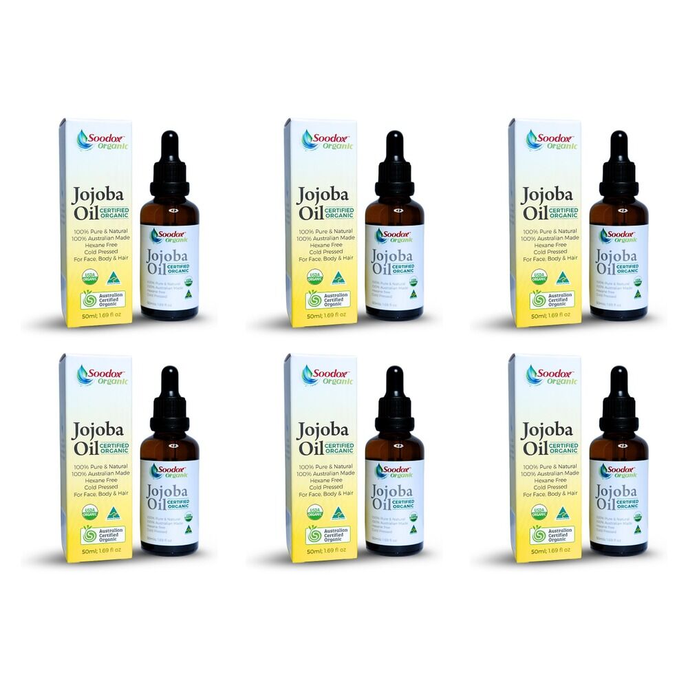 Soodox Organic Jojoba Oil 50mL Pack of 6