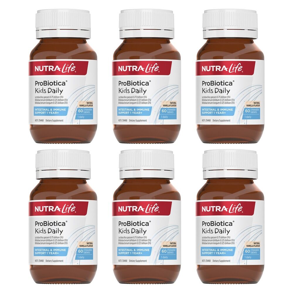 Nutra-Life Probiotica Kids Daily 60 Tablets Pack of 6