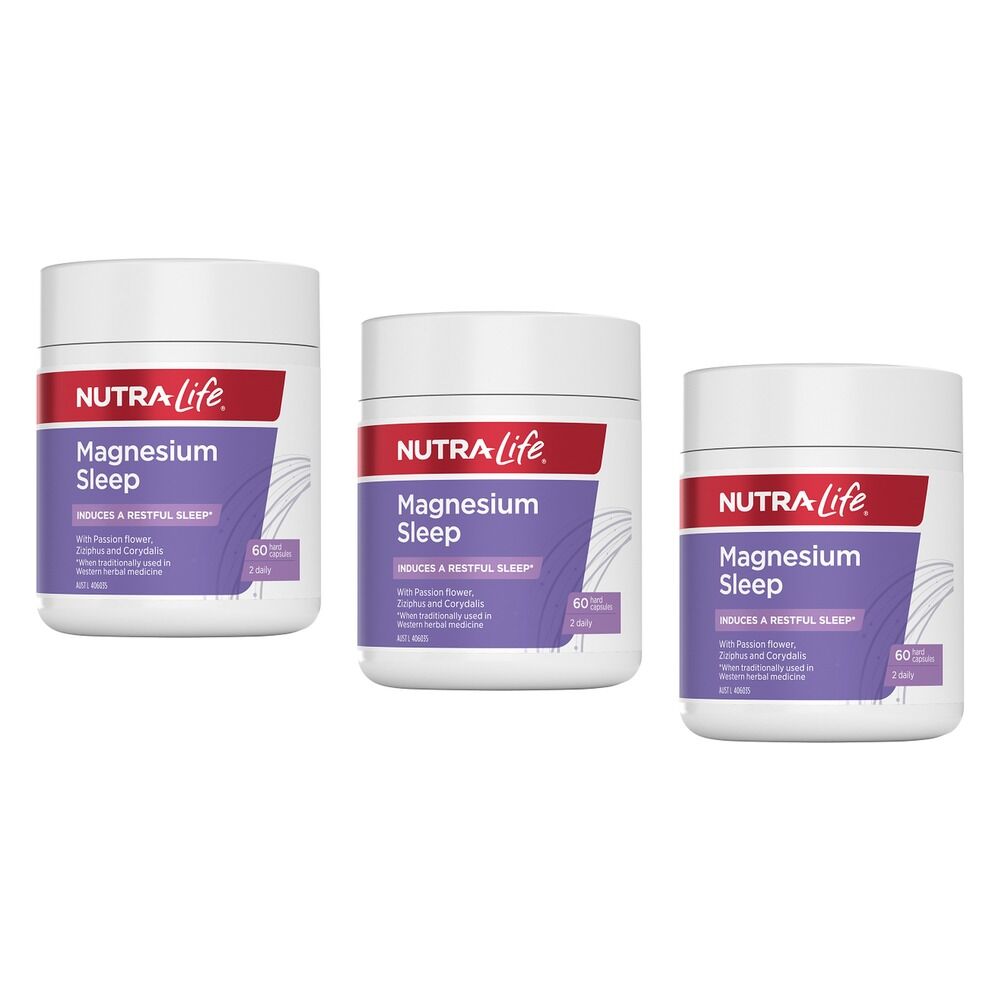 Nutra-Life Magnesium Sleep 60 Capsules Pack of 3