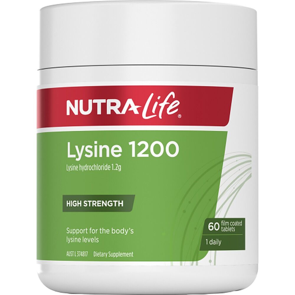 Nutra-Life L-Lysine 1200mg 60 Tablets