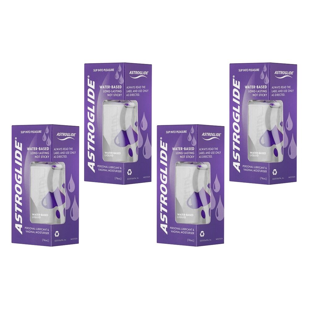 Astroglide Personal Lubricant & Vaginal Moisturiser 74mL x 3 Bundle of 4