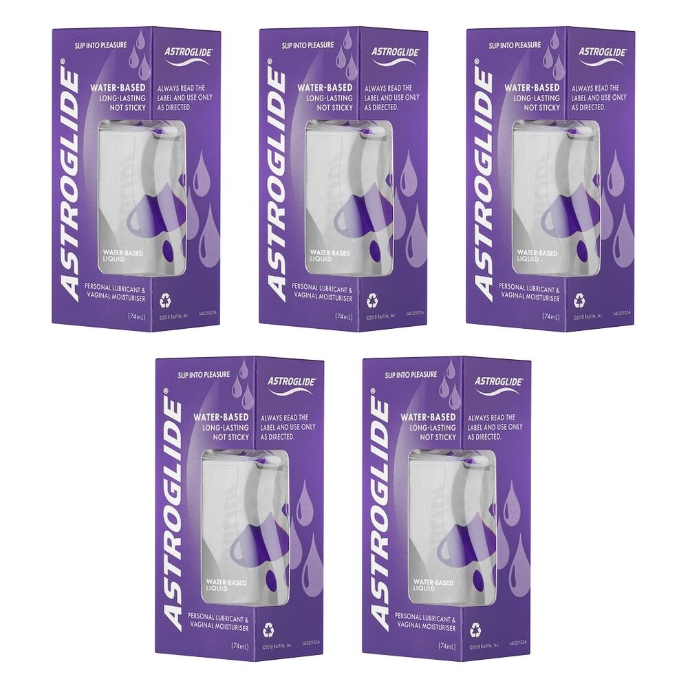 Astroglide Personal Lubricant & Vaginal Moisturiser 74mL x 3 Bundle of 5