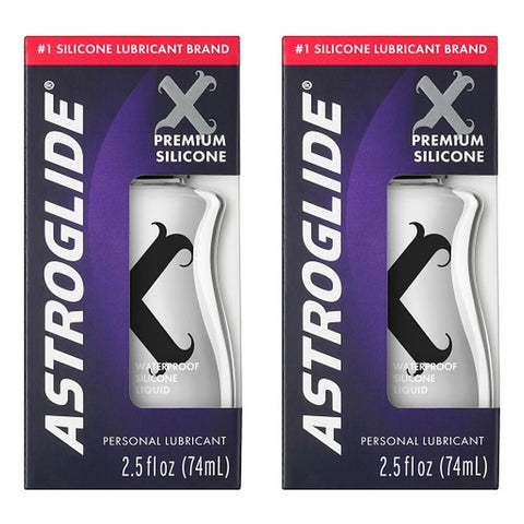 Astroglide X Premium Silicone Liquid 74mL x 3 Bundle of 2