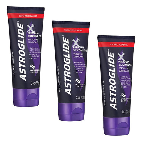 Astroglide X Premium Silicone Gel 85g x 3 Bundle of 3