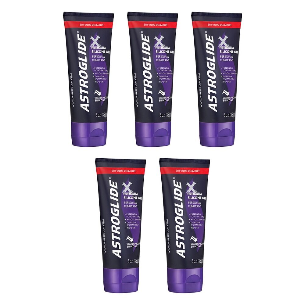 Astroglide X Premium Silicone Gel 85g x 3 Bundle of 5
