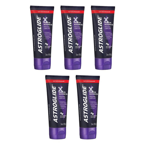 Astroglide X Premium Silicone Gel 85g x 3 Bundle of 5