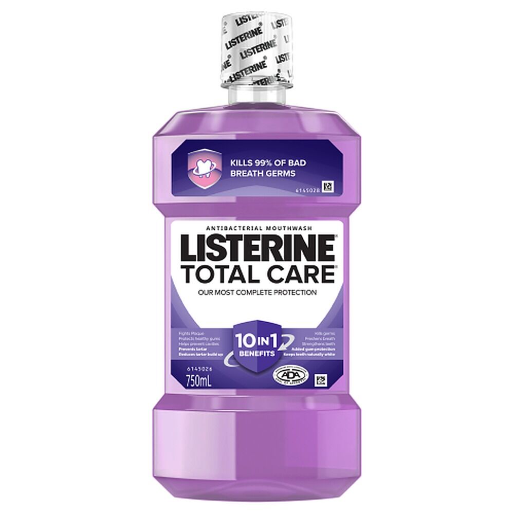 Listerine Total Care Antibacterial Mouthwash 750mL