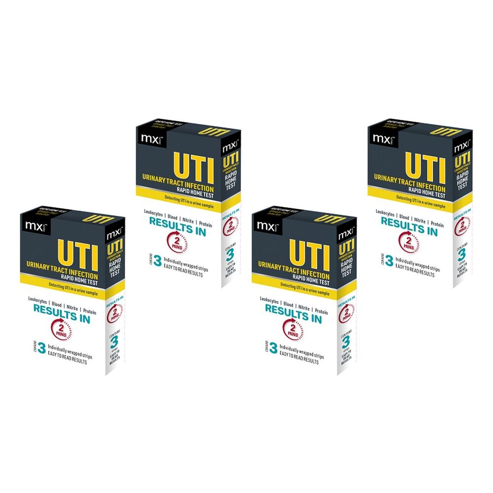 MX Health Medinox UTI Test 3 Pack Bundle of 4
