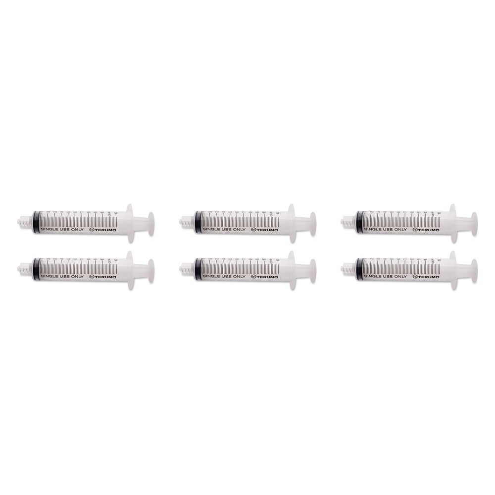 Terumo Syringe NN 10mL LL 100 Pack Bundle of 6