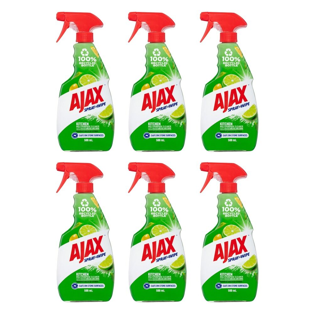 Ajax Spray n' Wipe Stonesafe Baking Soda 500mL Pack of 6