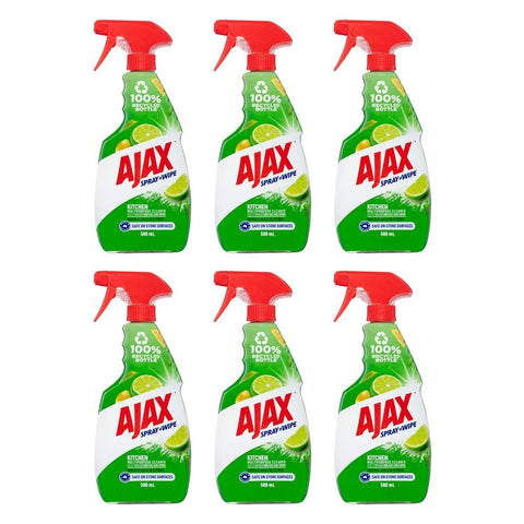 Ajax Spray n' Wipe Stonesafe Baking Soda 500mL Pack of 6