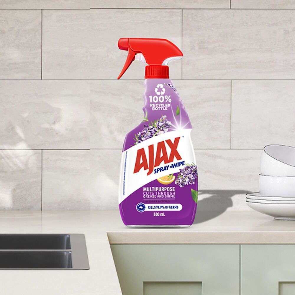 Ajax Spray n' Wipe Lavender & Citrus 500mL