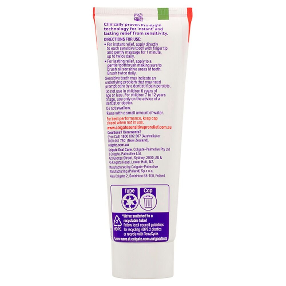 Colgate Sensitive Pro-Relief Lasting Fresh Toothpaste 110g