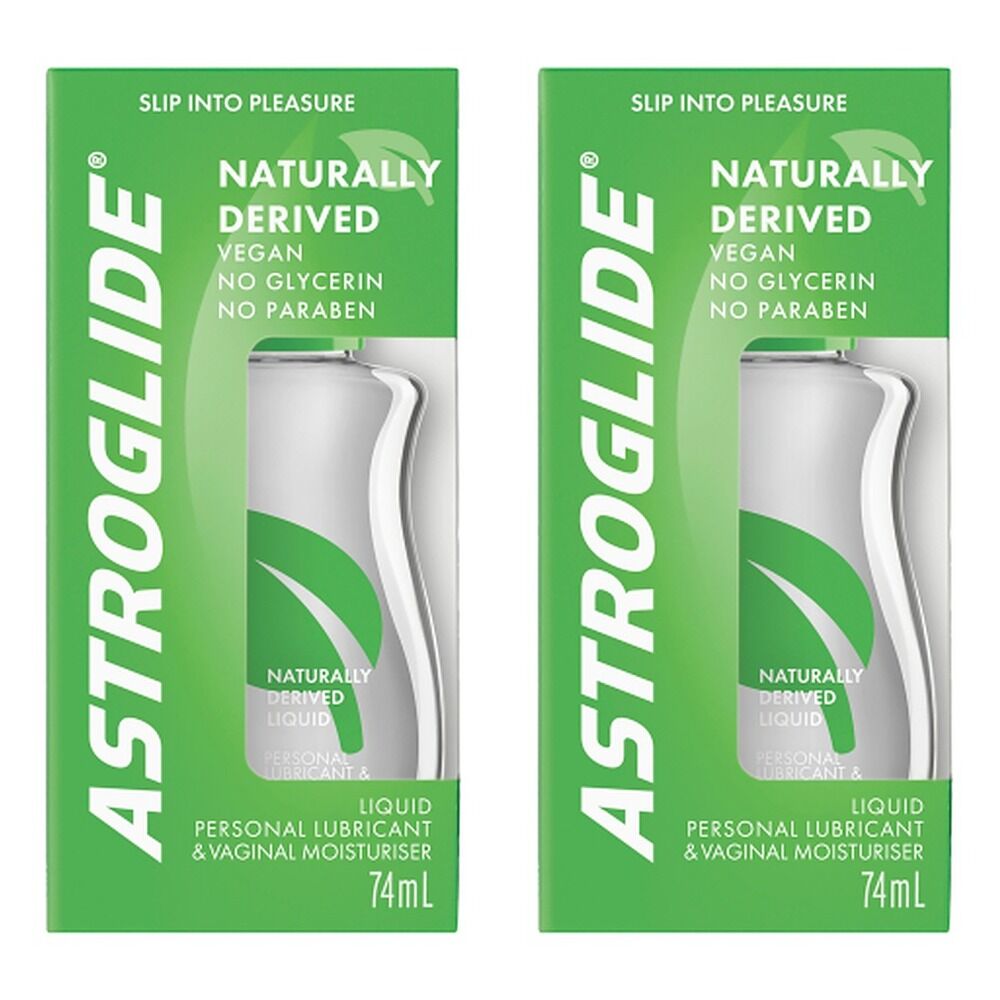 Astroglide Naturally Derived Liquid 74mL x 6 Bundle of 2