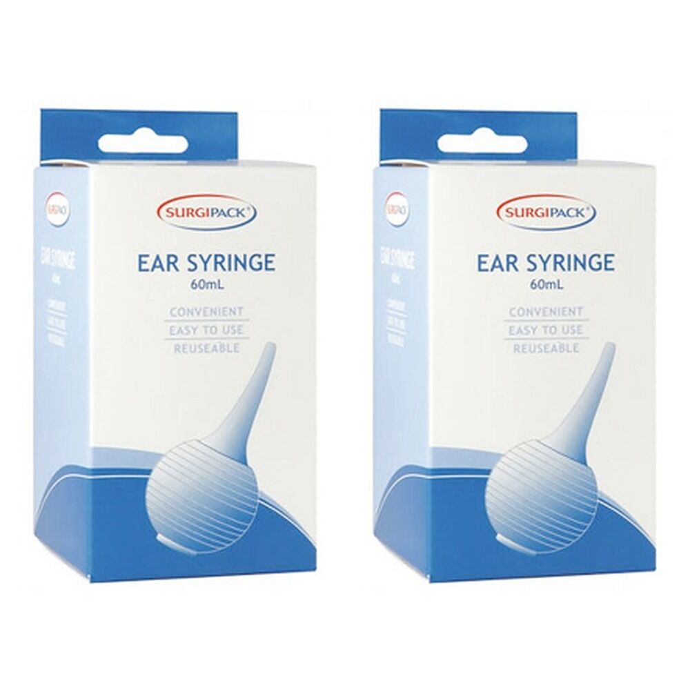 SurgiPack Ear Syringe Medium 60mL Pack of 2