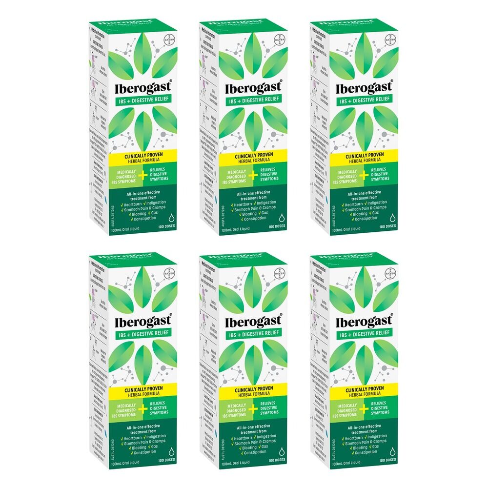 Iberogast IBS + Digestive Relief 100mL Pack of 6