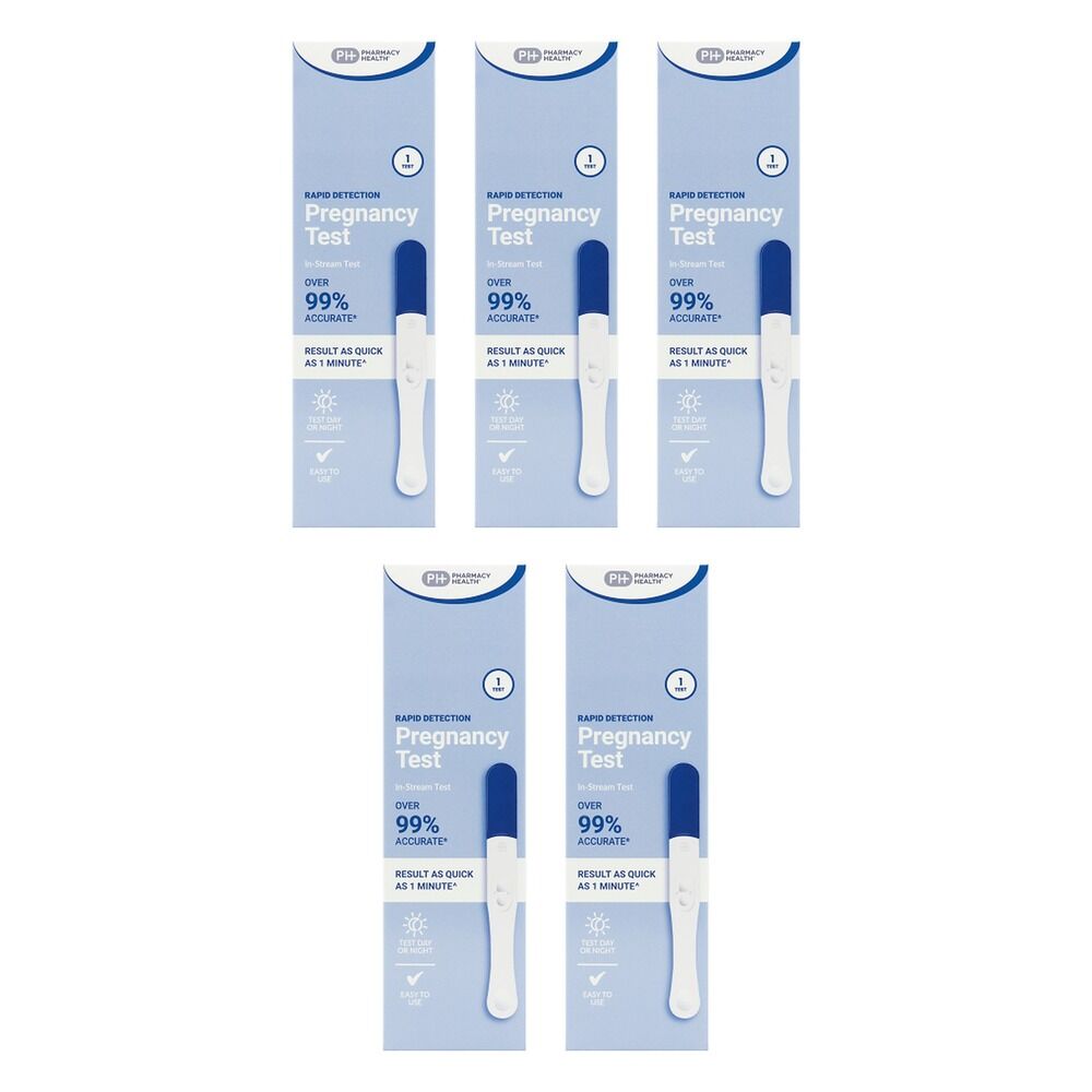 Pharmacy Health Pregnancy Test Midstream Pack of 5