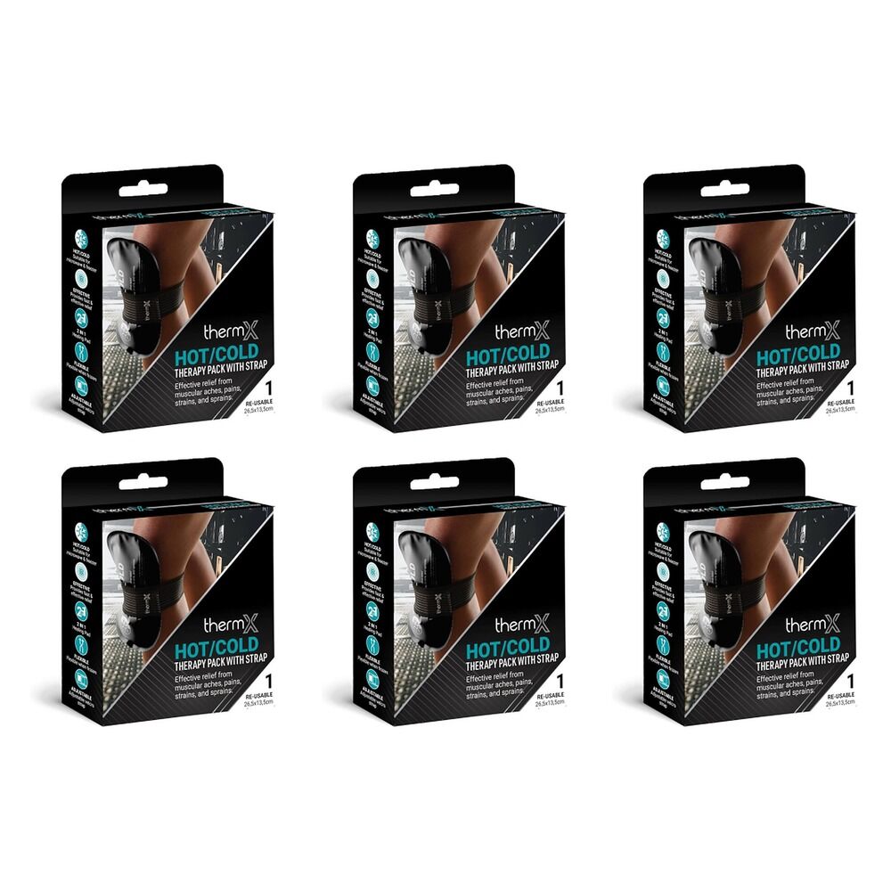 Thermx Hot Cold Pack With Strap Bundle of 6