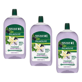 Palmolive Naturals Foaming Hand Wash Vanilla & Berry Refill 1L x 3 Bundle of 3