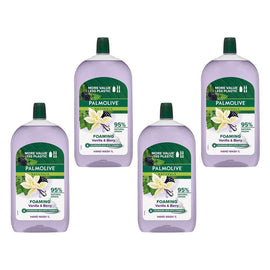 Palmolive Naturals Foaming Hand Wash Vanilla & Berry Refill 1L x 3 Bundle of 4